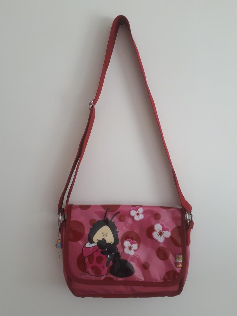 Roze kleuter schooltas met lieveheersbeestje, Gebruikt, Minder dan 30 cm, Ophalen of Verzenden, Roze