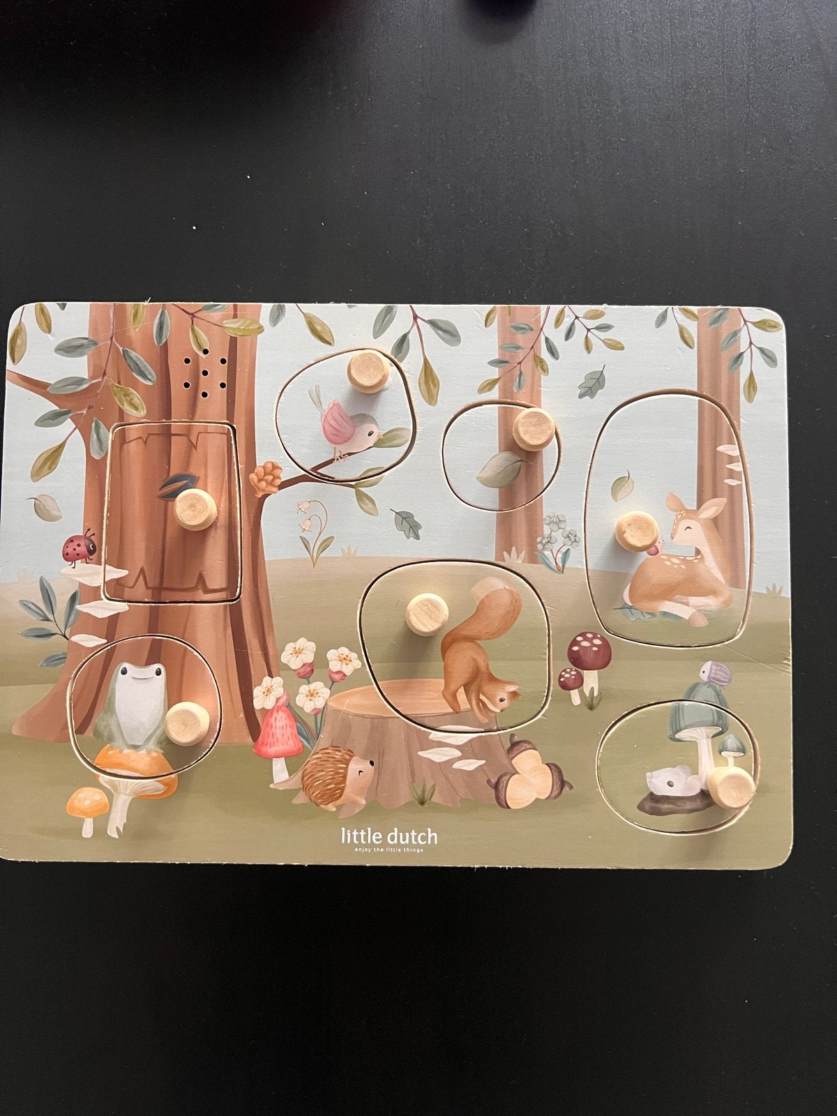 Little Dutch Houten Dierenpuzzel - Bosdieren, Ophalen of Verzenden, Gebruikt, Overige typen