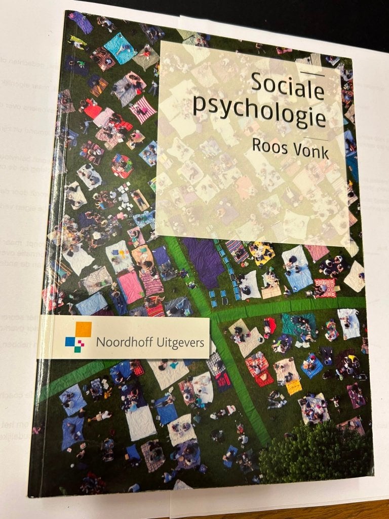 Sociale Psychologie - Roos Vonk (Noordhoff Uitgevers), Boeken, Gelezen, Overige vakken, Roos Vonk, Ophalen of Verzenden