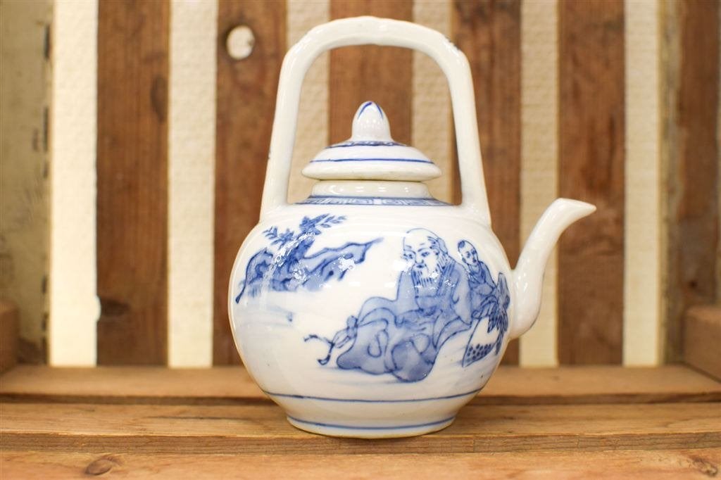 Chinese Porseleinen Theepot 49421, Gebruikt, Ophalen of Verzenden, Bord(en), Overige stijlen