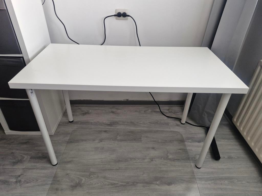 Ikea wit Lagkapten / Adils bureau 120 x 60 cm, Ophalen, Gebruikt