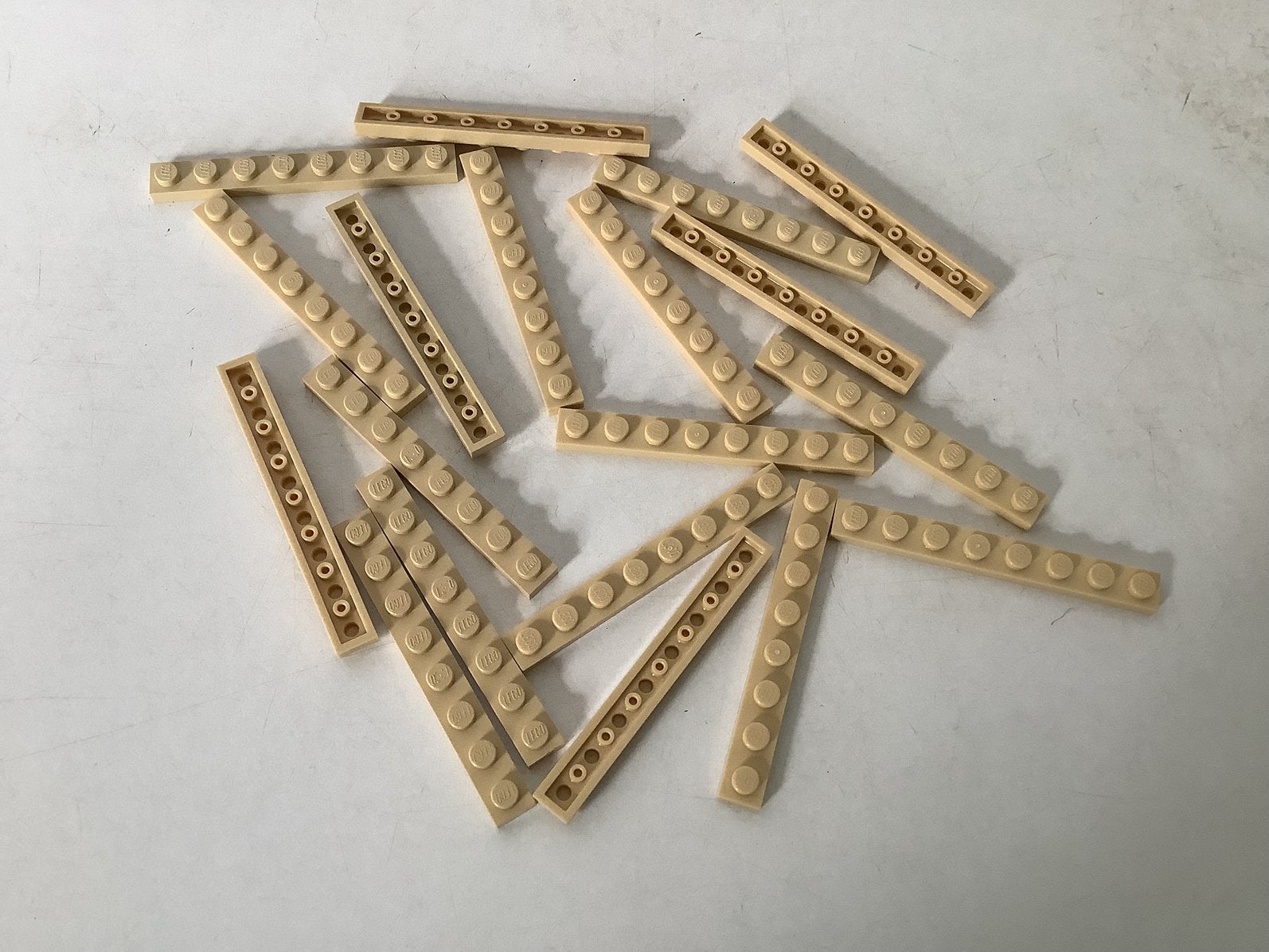 Lego plaat 1x8 beige, Ophalen of Verzenden, Gebruikt, Losse stenen, Lego