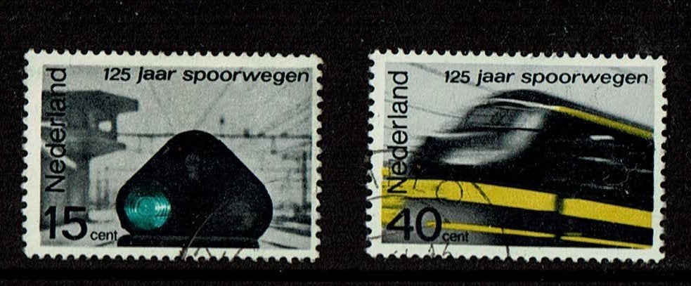 Nederland NVPH 818-819 gestempeld, Postzegels en Munten, Postzegels | Nederland, Verzenden, Na 1940, Gestempeld