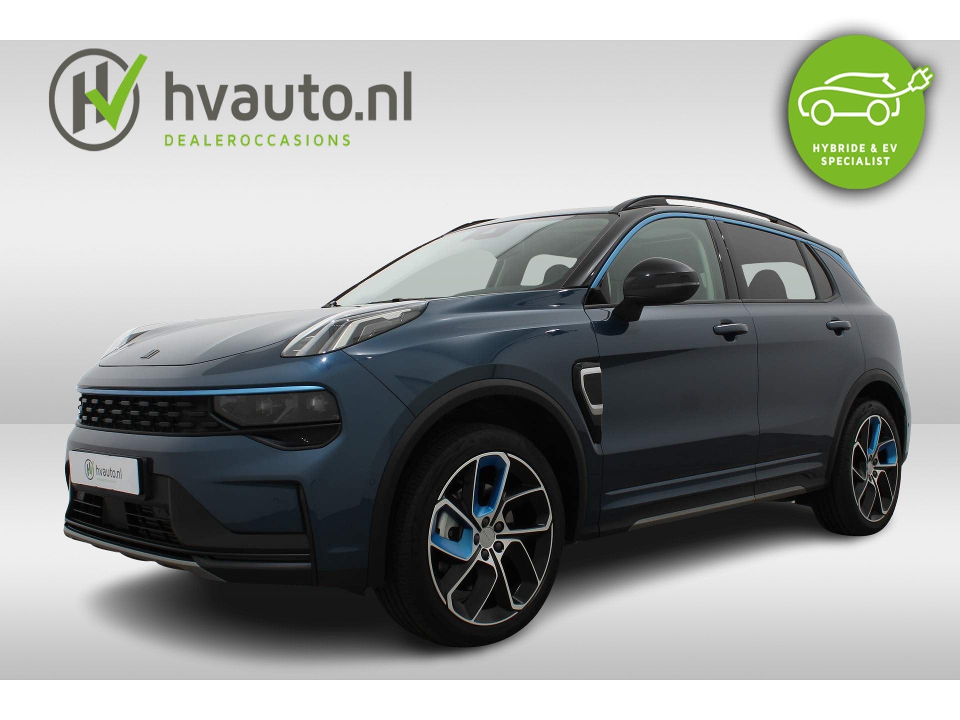 Lynk & Co 01 1.5 PLUG-IN HYBRID 261PK AUT7 | Panoramadak | A, Auto's, Stof, Blauw, 120 €/maand, Bedrijf