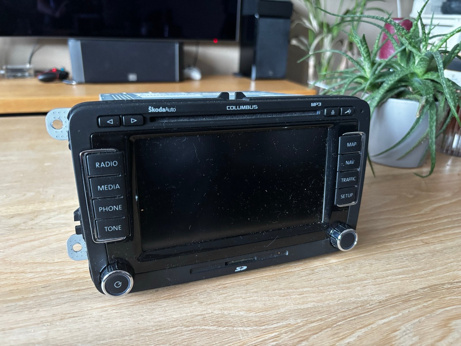 Skoda Octavia 2 Facelift Columbus Radio Navigatie, Ophalen of Verzenden, Gebruikt