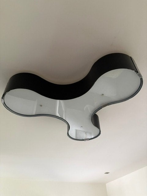 Plafondlamp Studio Design Italia F791-F8. Model Tris SO1, Huis en Inrichting, Ophalen, Gebruikt, Glas