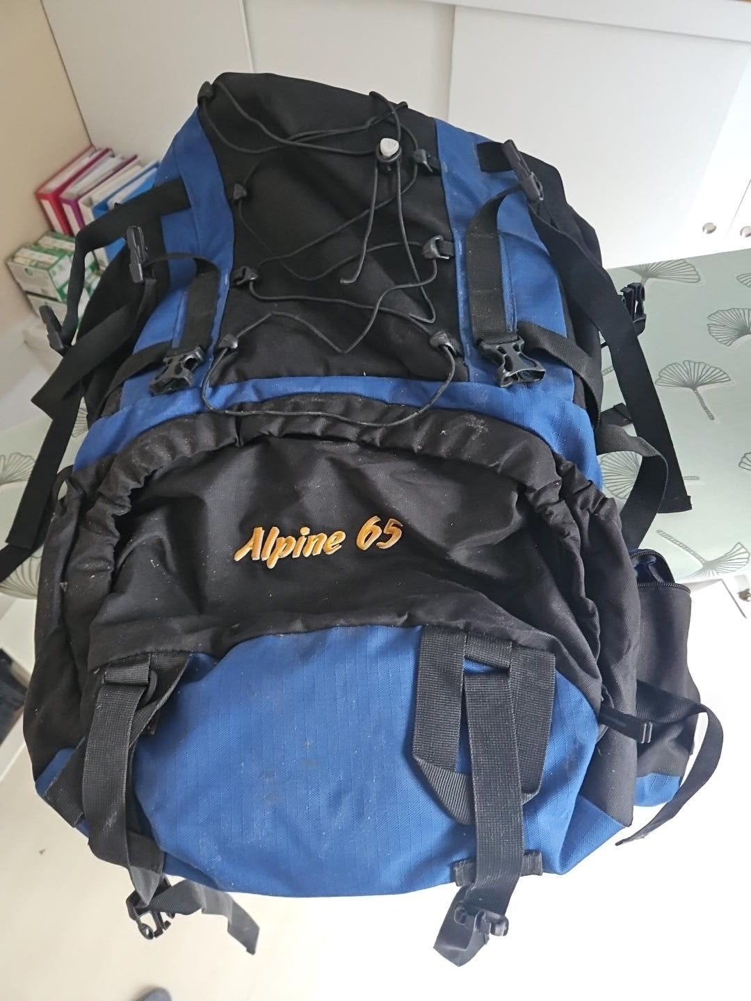 Black Bear Alpine 65 Trekkingrugzak - Blauw/Zwart, Ophalen of Verzenden, Zo goed als nieuw