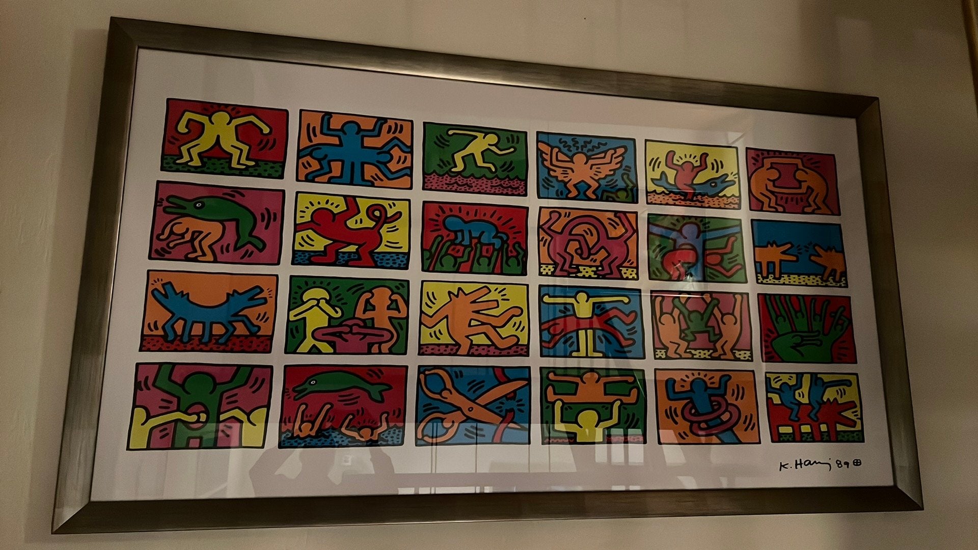 Keith Haring 210x120, Ophalen of Verzenden