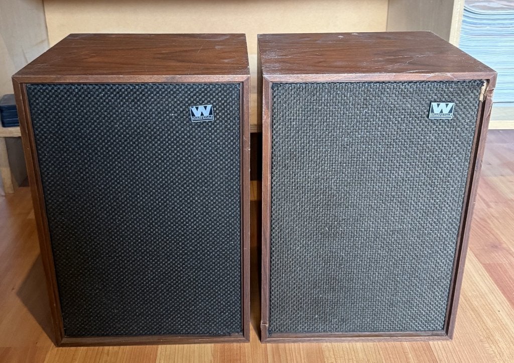 Vintage Wharfedale Denton 2 Speakers – Jaren '70, Ophalen of Verzenden, Gebruikt, Minder dan 60 watt, Wharfedale