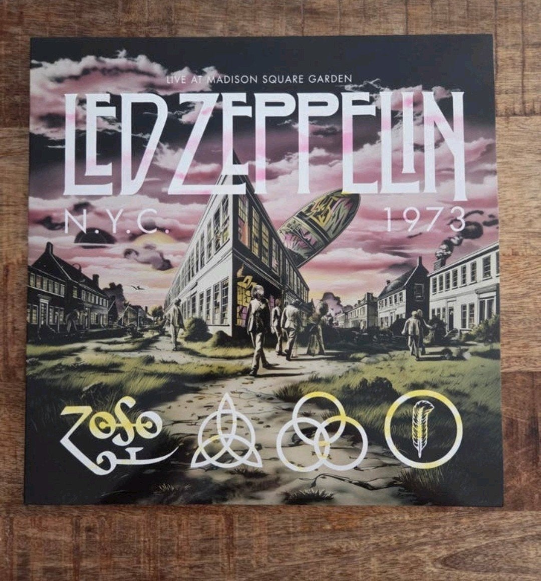 Dubbel lp led zeppelin live at madison square garden N.Y.C, Ophalen of Verzenden, Zo goed als nieuw, 12 inch