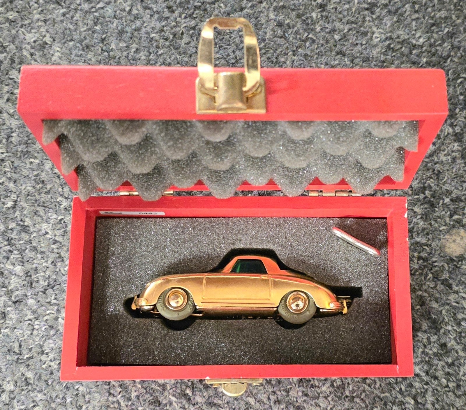Schuco Micro Racers Porsche 356 "Verguld" 50 Jaar Special MB, Ophalen of Verzenden, Nieuw, Auto