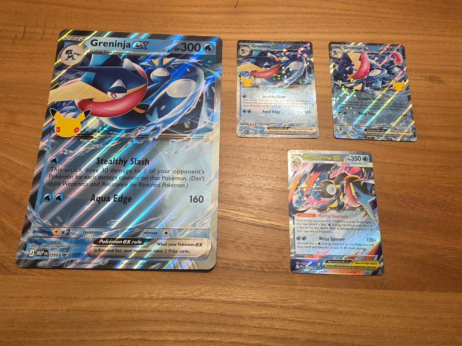 Greninja pokemon kaarten set, Ophalen of Verzenden, Zo goed als nieuw, Meerdere kaarten
