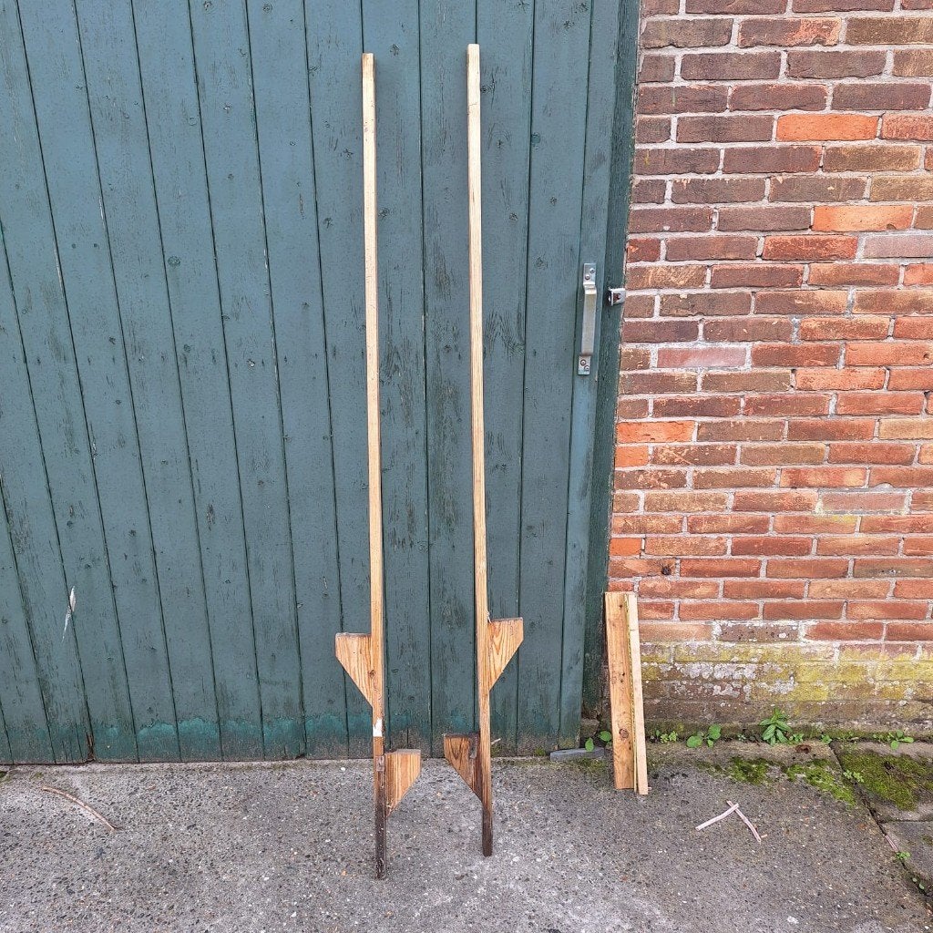 Houten stelten, Ophalen, Gebruikt