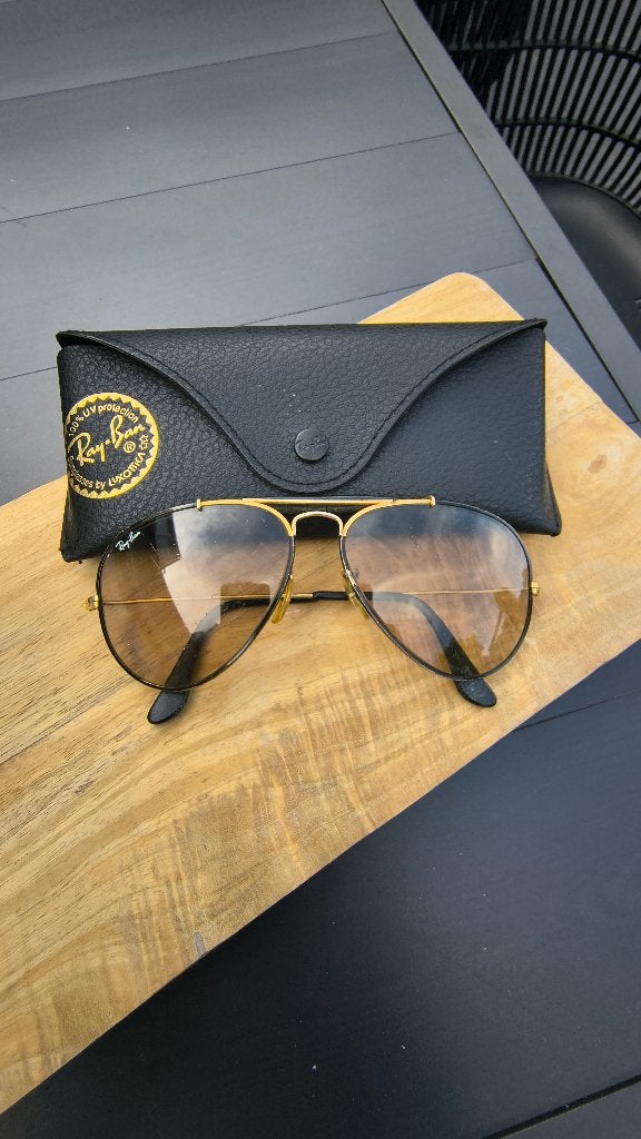 Vintage Ray-Ban B&L USA Precious Metal Outdoorsman 58-14, Sieraden, Tassen en Uiterlijk, Zonnebrillen en Brillen | Heren, Gebruikt