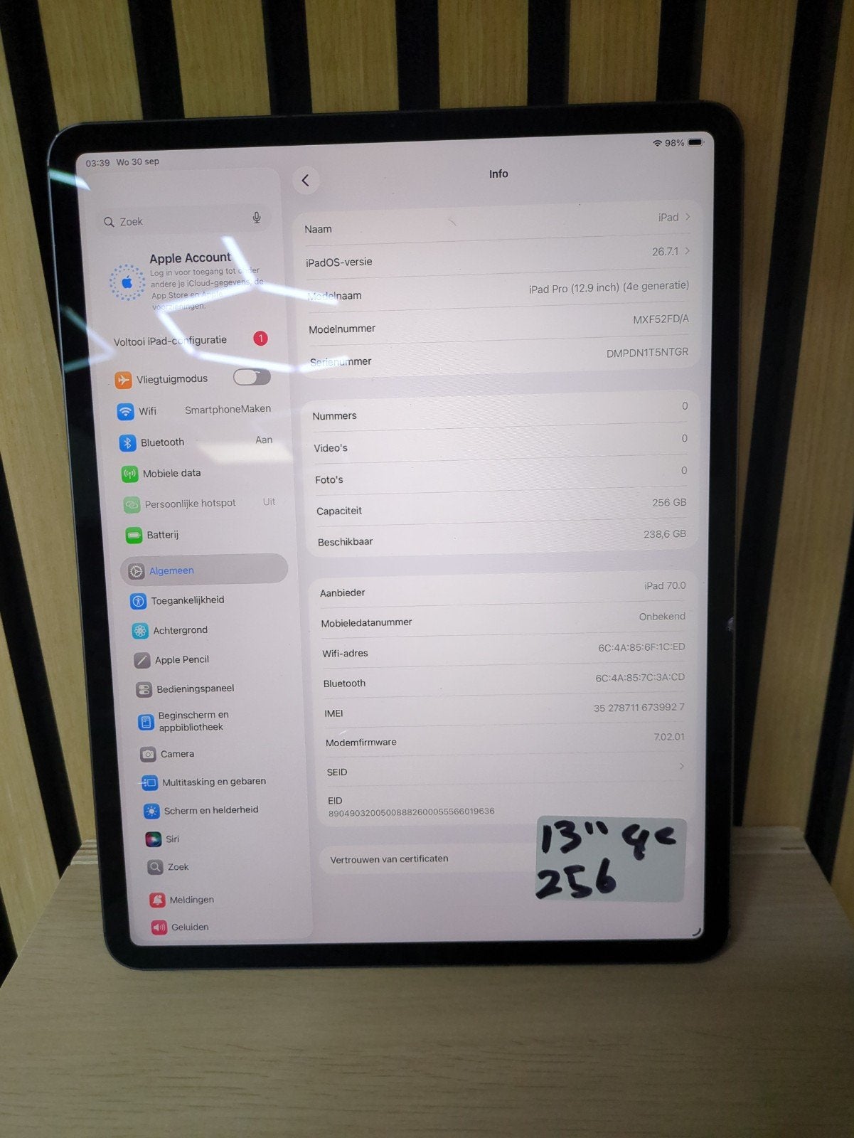 Foto 2 van iPad Pro 12,9" (4e gen) 256GB - Barst, Accu 95%