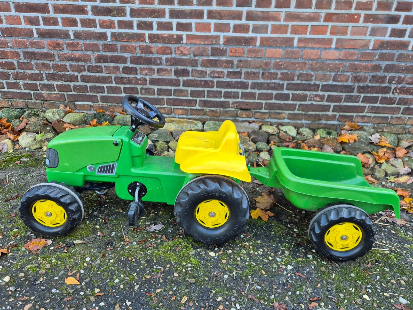 John Deere traptractor met aanhanger, Ophalen, Gebruikt
