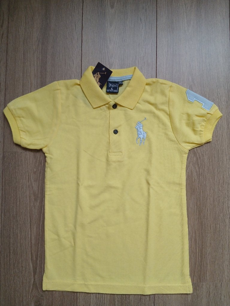 Polo Geel Ralph Lauren 152 Nieuw met Kaartje, Kinderen en Baby's, Verzenden, Nieuw, Shirt of Longsleeve, Jongen