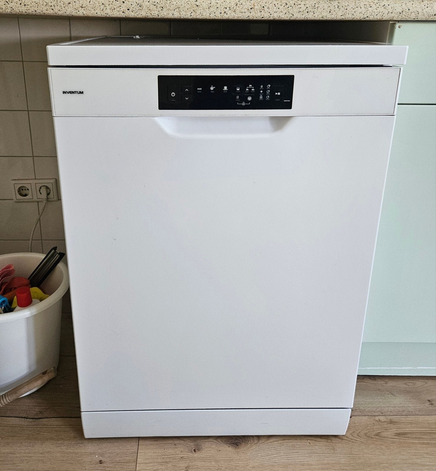 Inventum VVW6008AW vaatwasser 60 cm, Ophalen, Zo goed als nieuw, 85 tot 90 cm, Eco programma