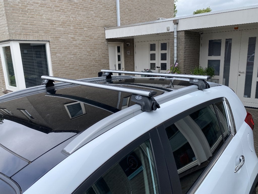 Originele KIA Sportage aluminium dakdragers 3W211ADE00AL, Auto diversen, Dakdragers, Ophalen, Zo goed als nieuw
