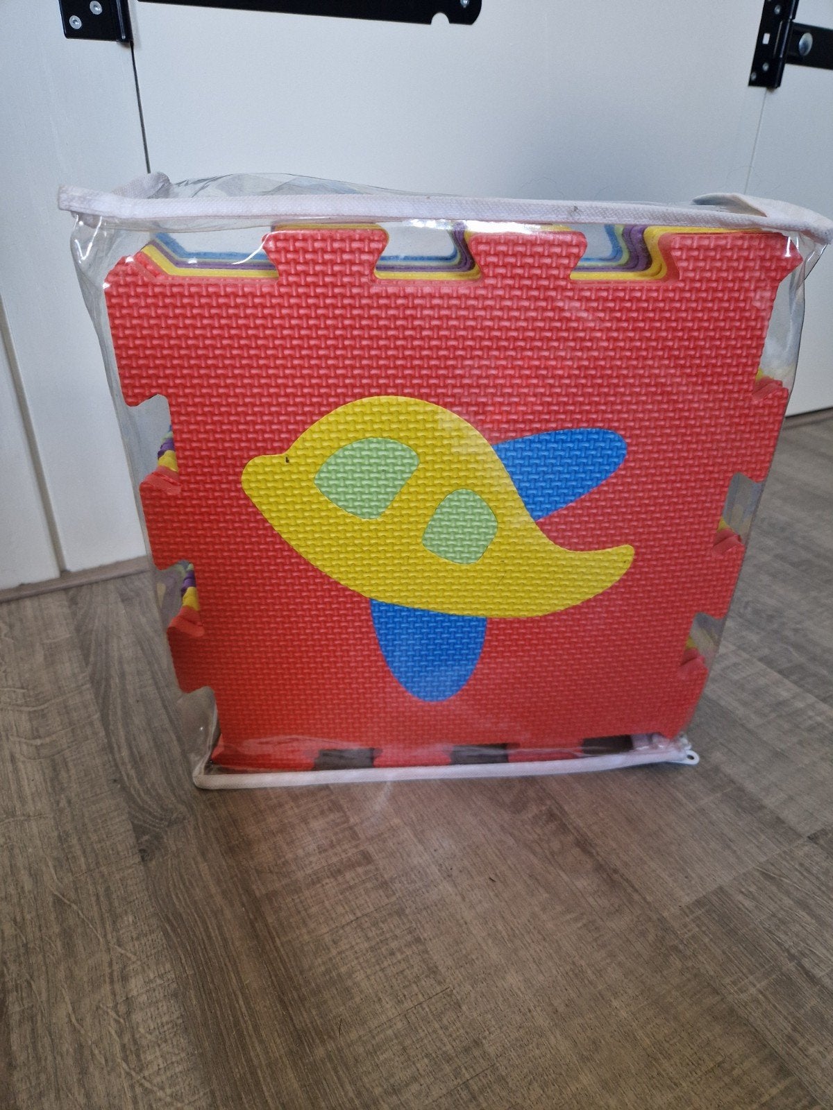 Speelmat puzzelmat voor kinderen met voertuigen, Ophalen of Verzenden, Gebruikt