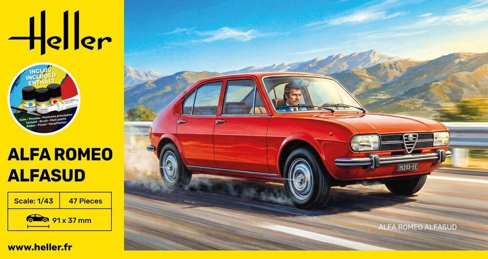 Heller: STARTER KIT Alfa Romeo Alfasud in 1:43, Ophalen of Verzenden, Nieuw, Auto, Overige merken