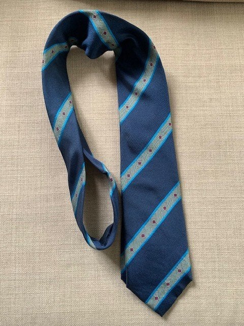 Stropdas Rian Rucci zijde, Blauw, Rian Rucci, Ophalen of Verzenden, Zo goed als nieuw
