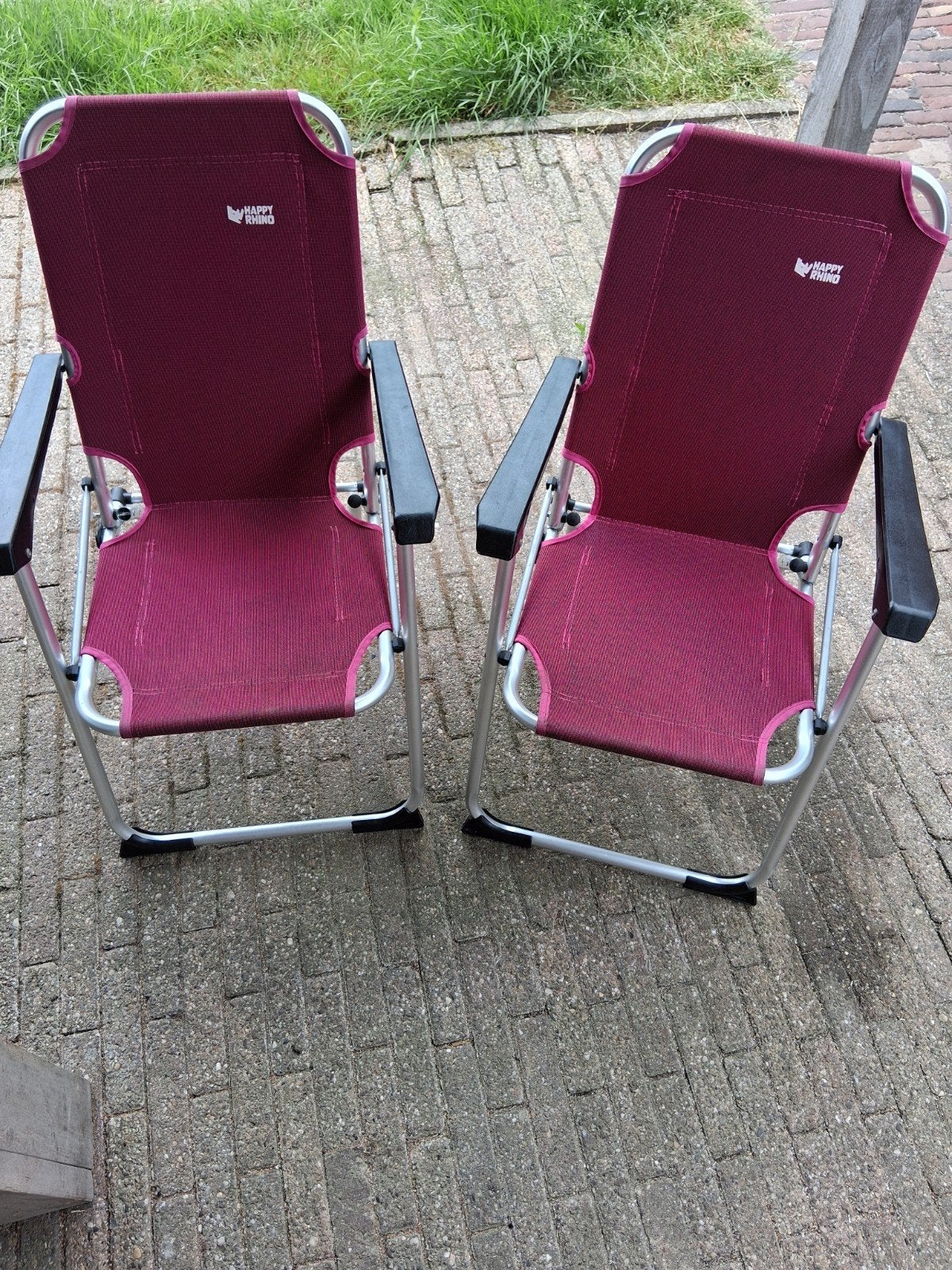 2x Happy Rhino kinder Campingstoelen - Zo goed als nieuw, Caravans en Kamperen, Ophalen, Zo goed als nieuw, Campingstoel