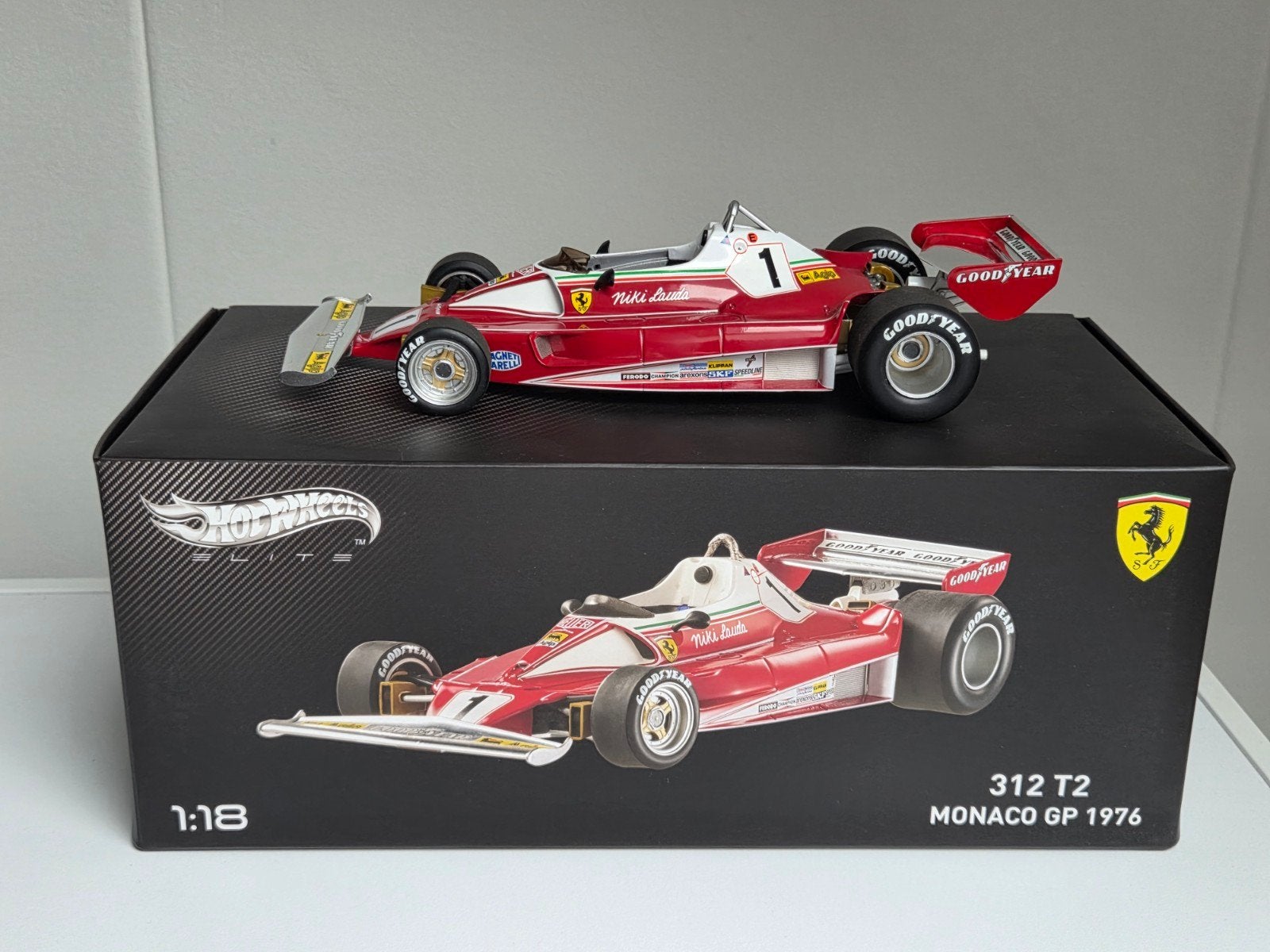 Ferrari 312T2 Hot Wheels Elite, Hobby en Vrije tijd, Ophalen of Verzenden, Zo goed als nieuw, Auto, Hot Wheels