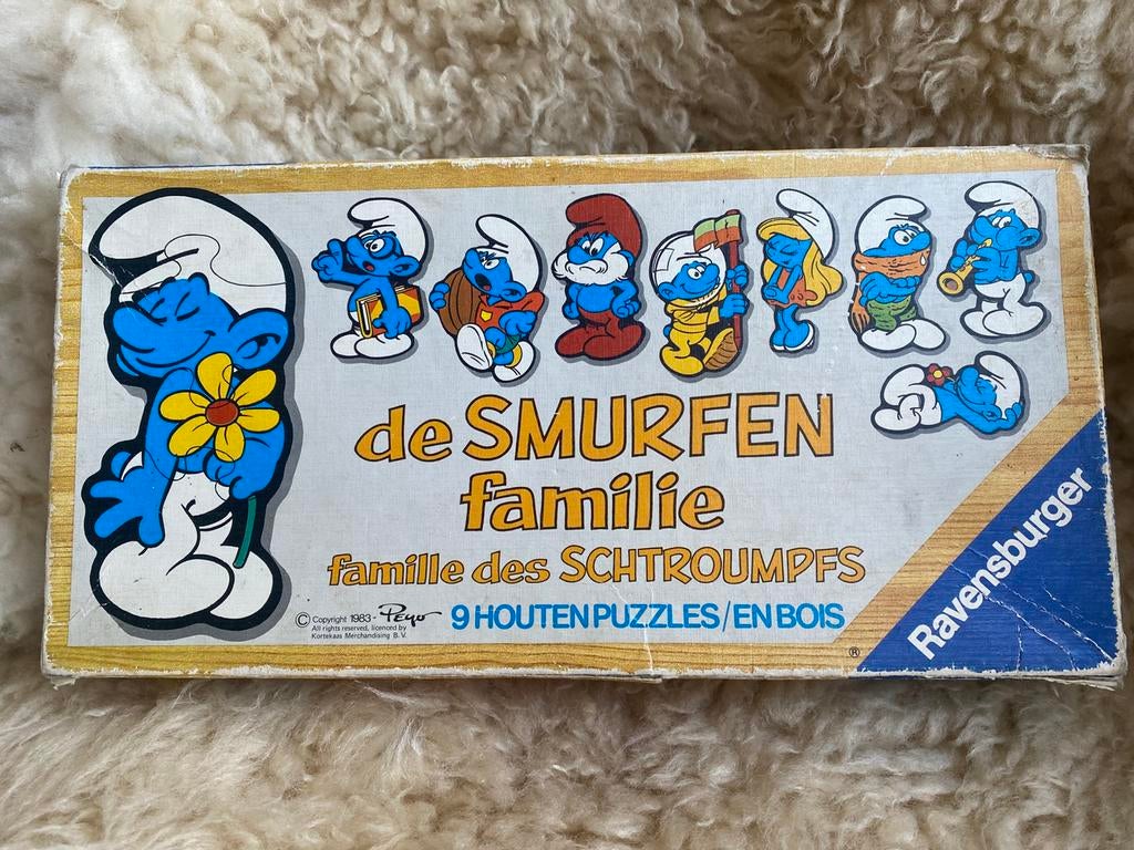 Vintage smurfen puzzels, Ophalen of Verzenden, 10 tot 50 stukjes, Zo goed als nieuw