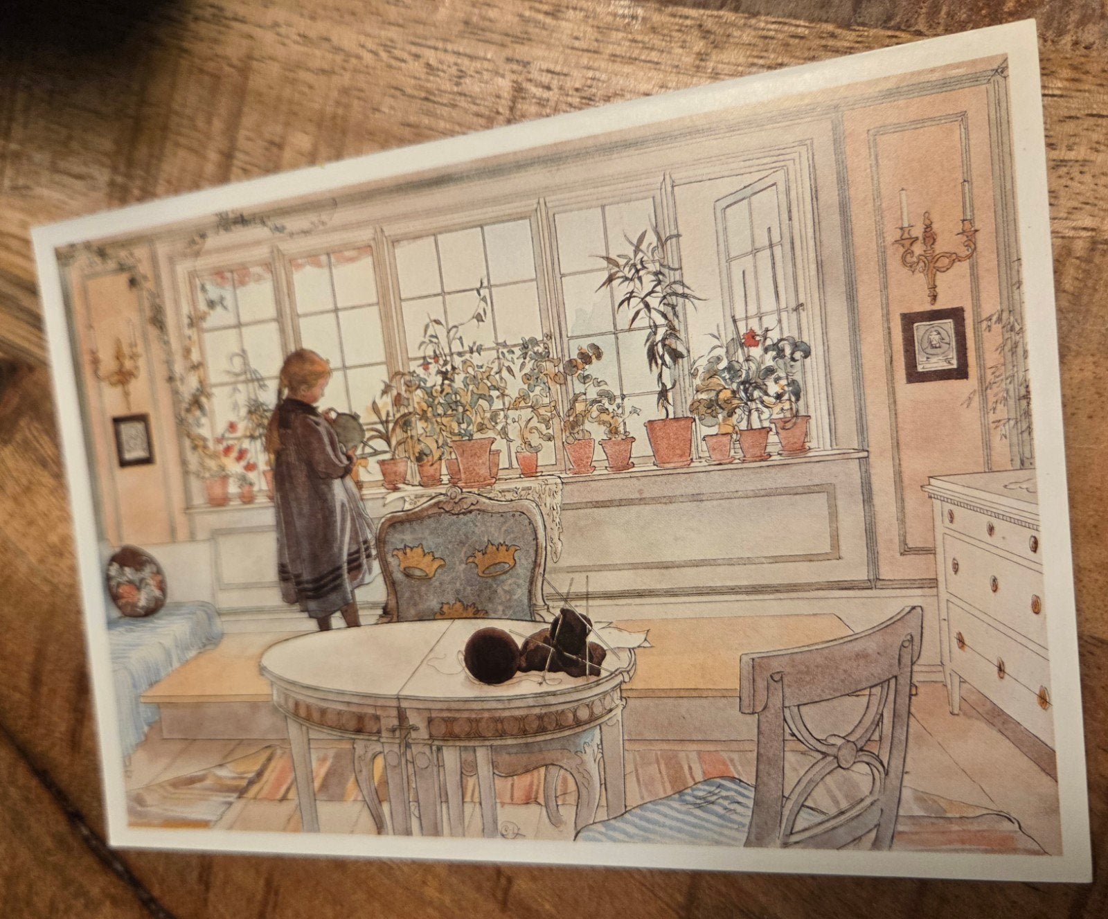 Carl Larsson - Window with Flowers, Verzenden, 1980 tot heden, Ongelopen, Kinderen