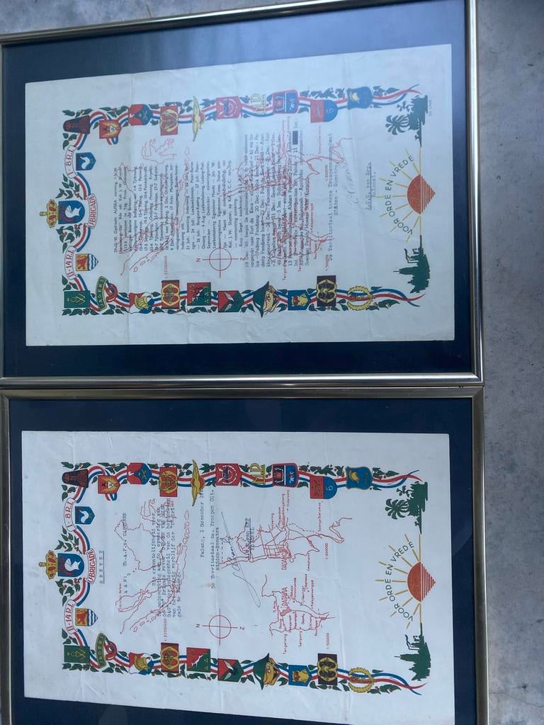 Herdenkingsdocument Nederlands Indië 1949, Ophalen of Verzenden, Landmacht, Azië, Overige typen