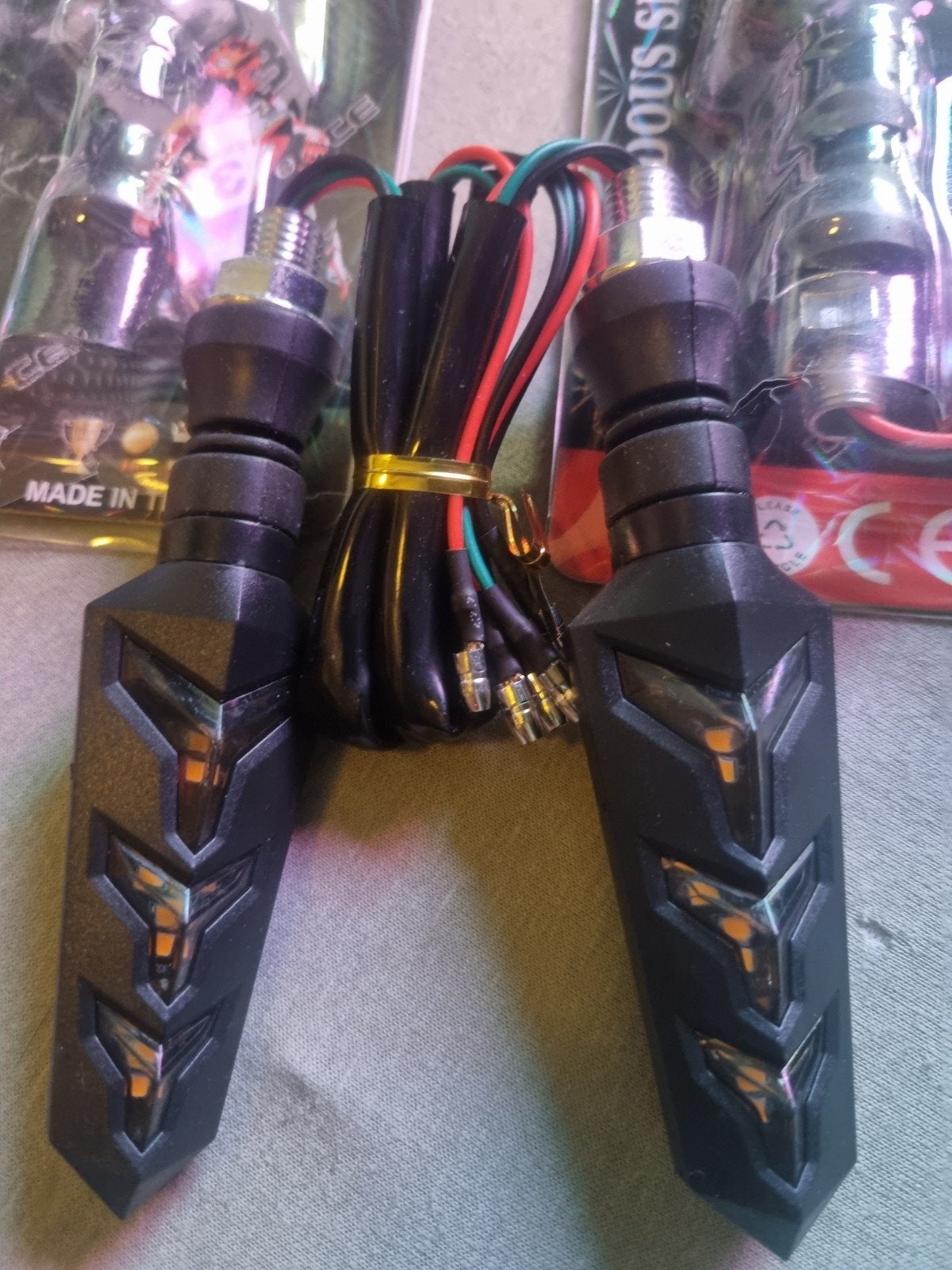 Universele LED Knipperlichten voor Motorfiets (2 sets), Motoren, Ophalen of Verzenden