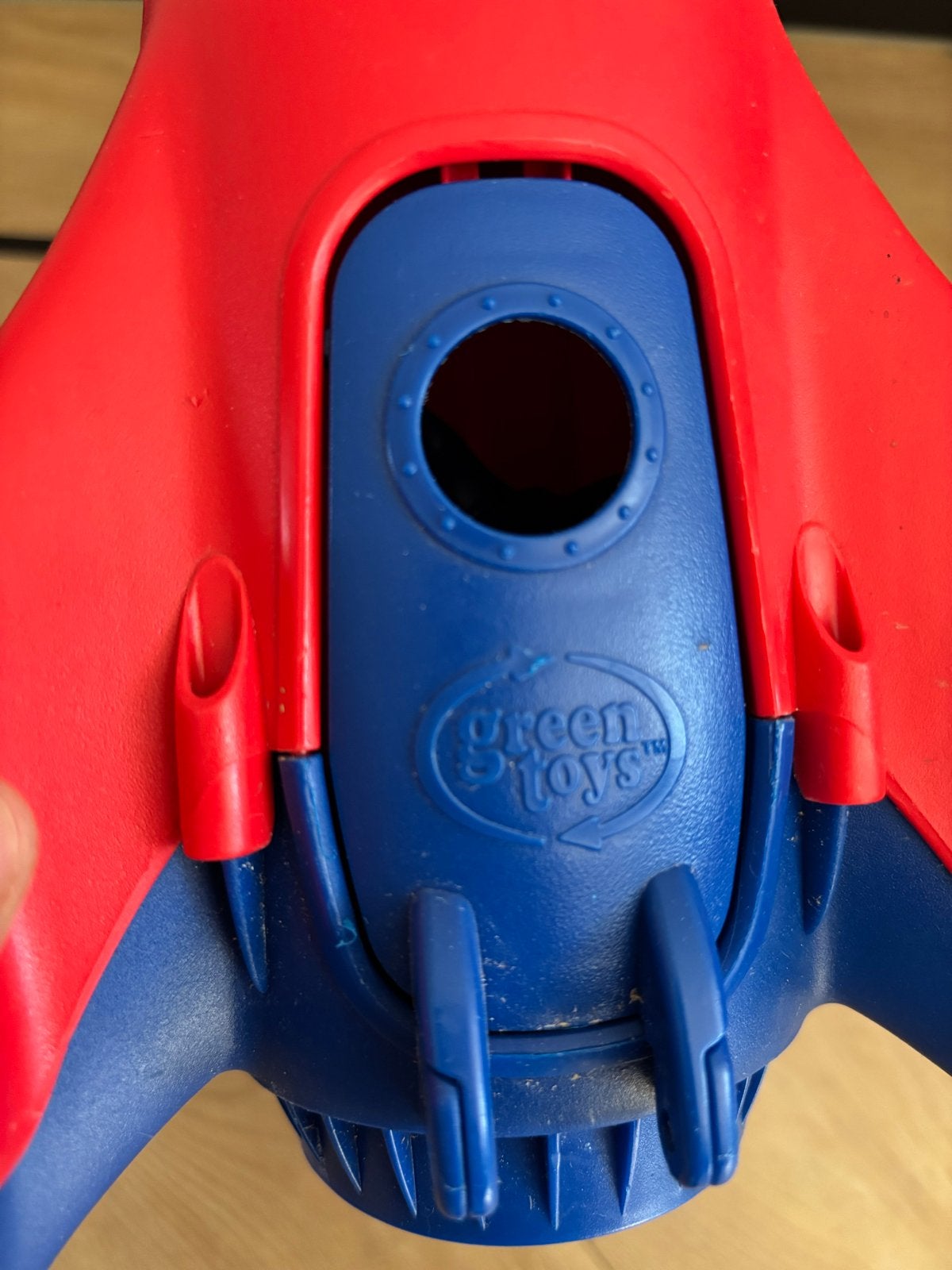 Green Toys Ruimteschip met Astronauten - Rood/Blauw, Ophalen of Verzenden, Gebruikt, Jongen of Meisje