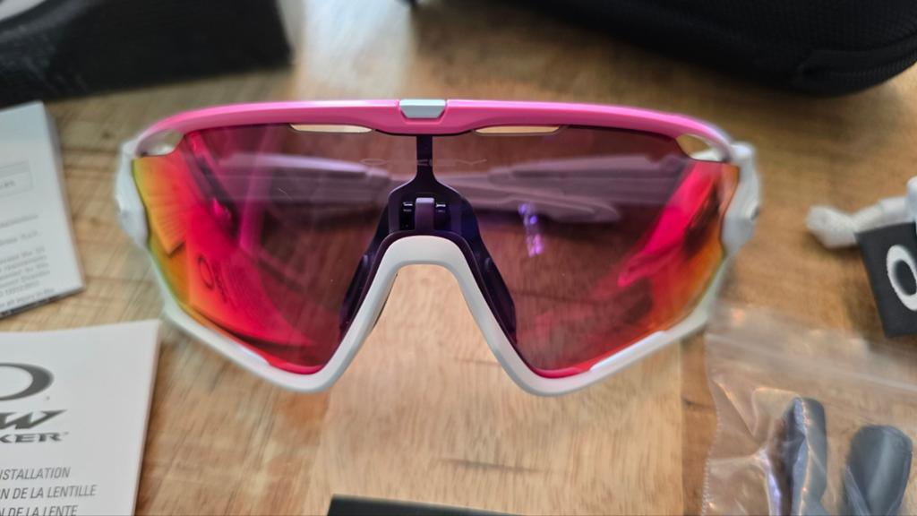 OAKLEY Jawbreaker prizm road wit roze, Ophalen of Verzenden, Nieuw, Overige typen