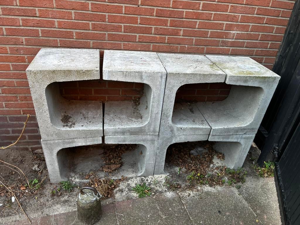 Betonnen U-element 7x, Ophalen, Gebruikt, Overige materialen