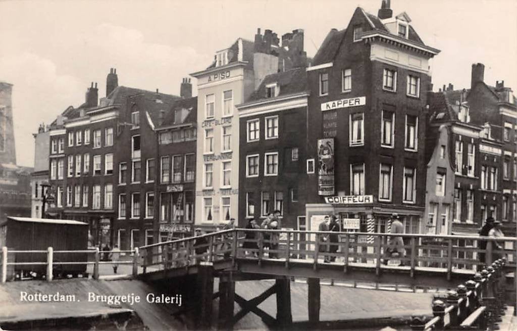 Rotterdam Bruggetje Galerij, Ophalen of Verzenden, 1920 tot 1940, Ongelopen, Zuid-Holland