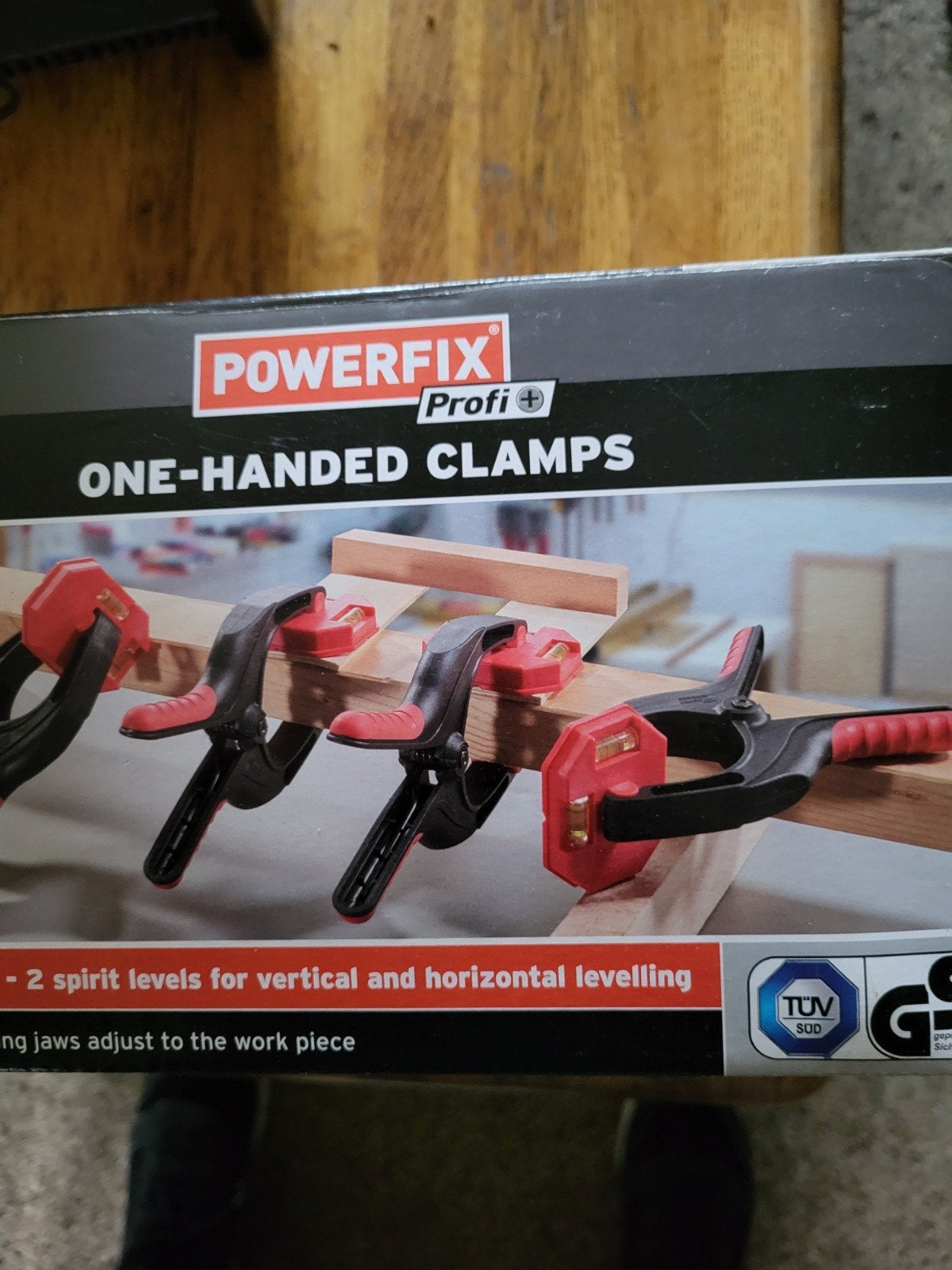 POWERFIX Profi Eenhandsklemmen met waterpas, Ophalen, Nieuw, Klem, Overige merken