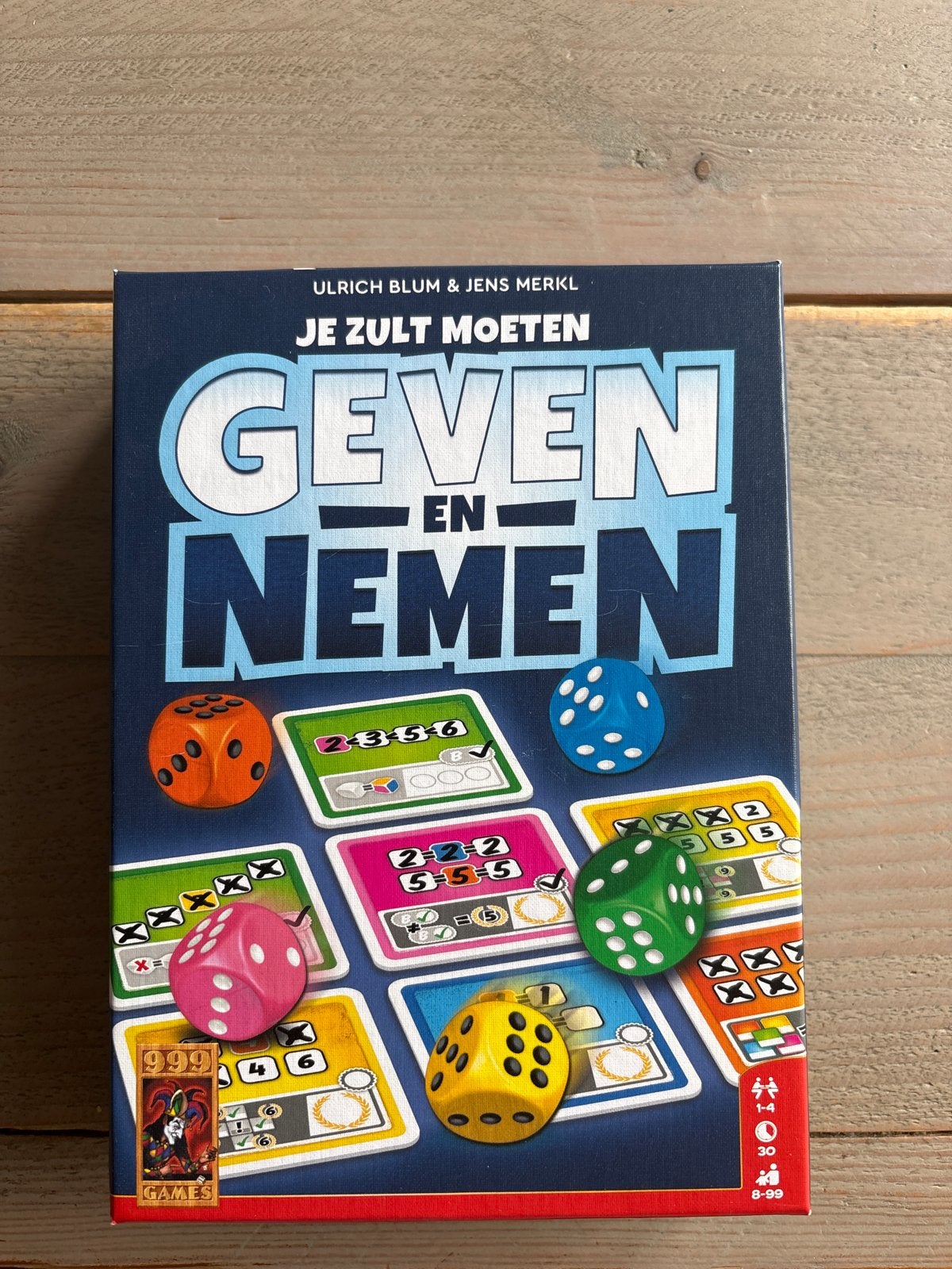 Je Zult Moeten Geven en Nemen - Dobbelspel, Een of twee spelers, Ophalen of Verzenden, Zo goed als nieuw