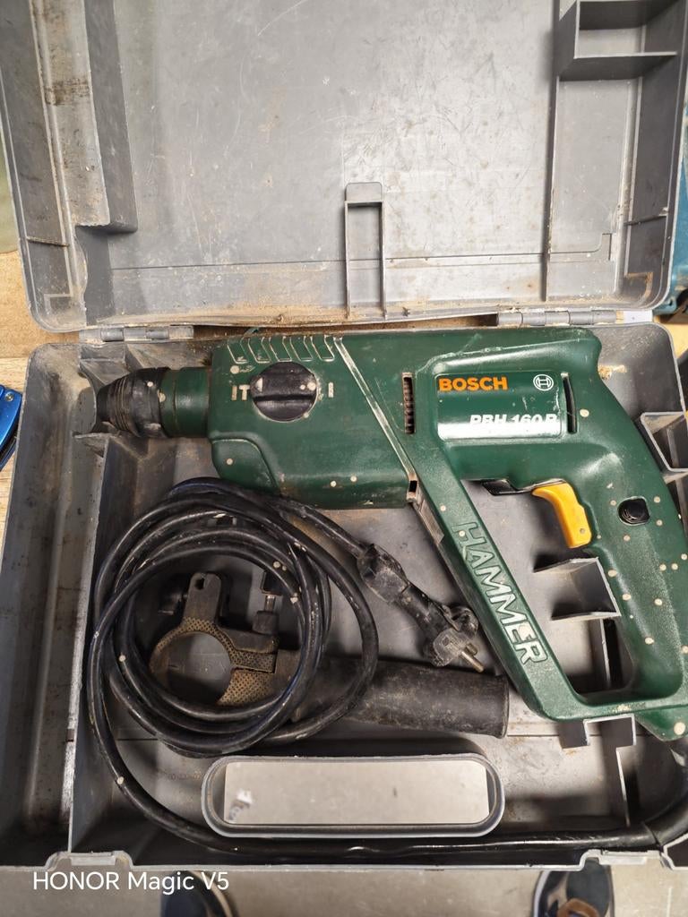 Bosch Pneumatische Klopboormachine - DRH 160 R, Boor- en/of Breekhamer, Ophalen of Verzenden, Klopboormechanisme, Gebruikt