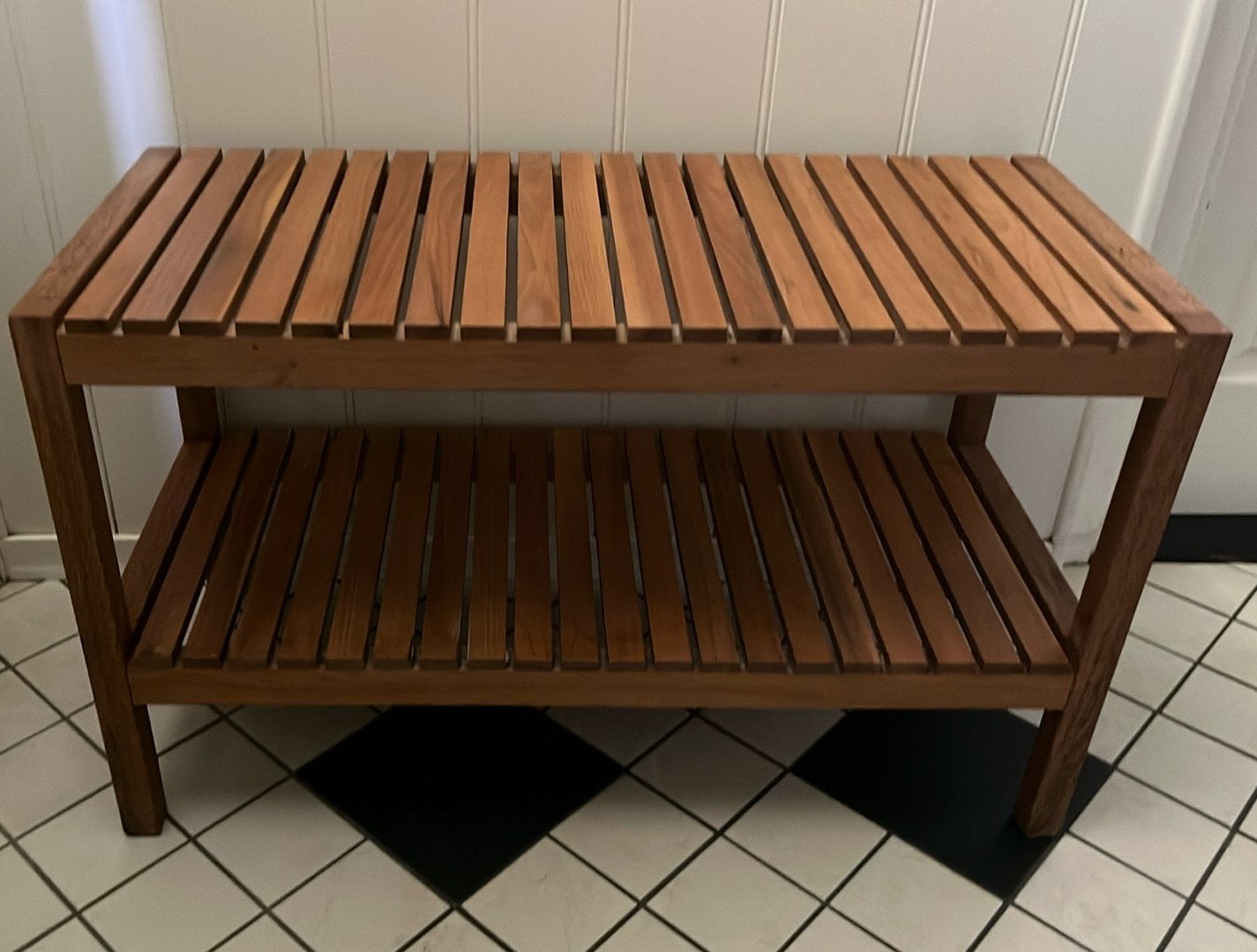 Bankje / opbergmeubel, Huis en Inrichting, Badkamer | Badkamermeubels, Ophalen, Gebruikt, Overige typen, 50 tot 100 cm