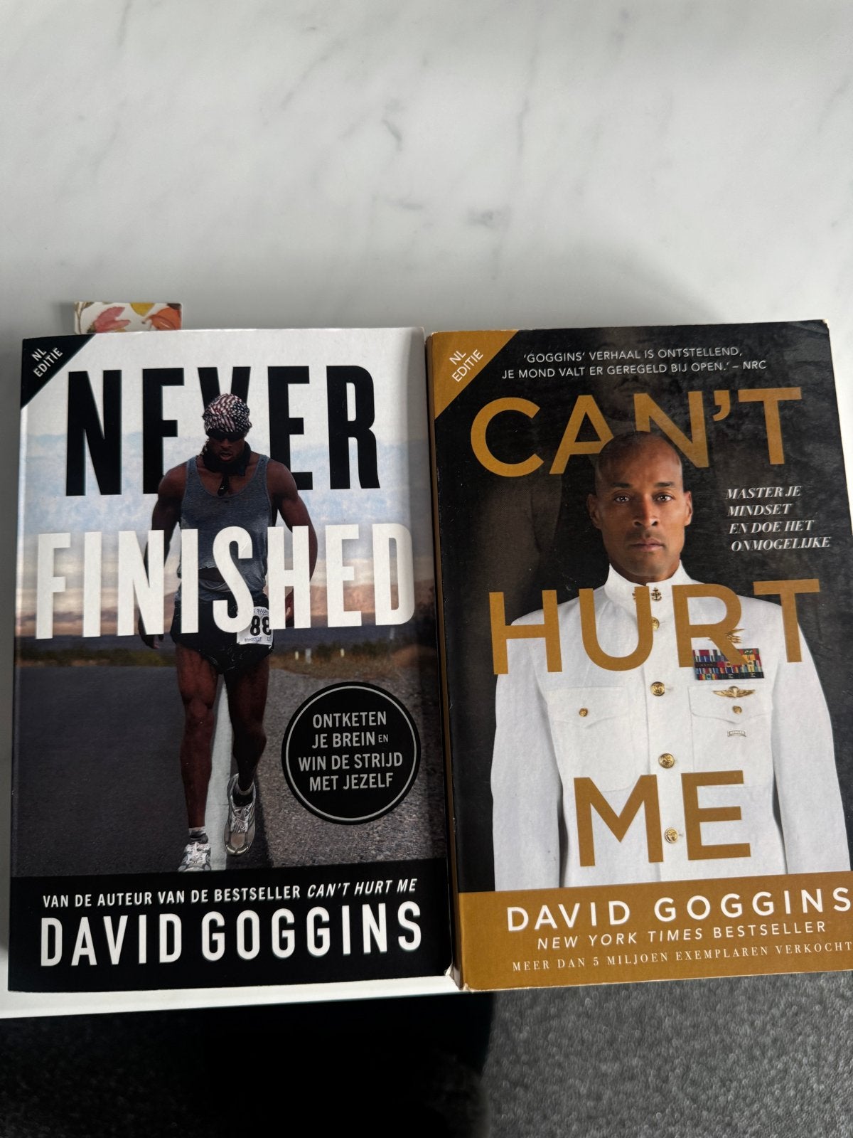 David Goggins: Can't Hurt Me & Never Finished (Nederlands), Boeken, Ophalen of Verzenden, Zo goed als nieuw