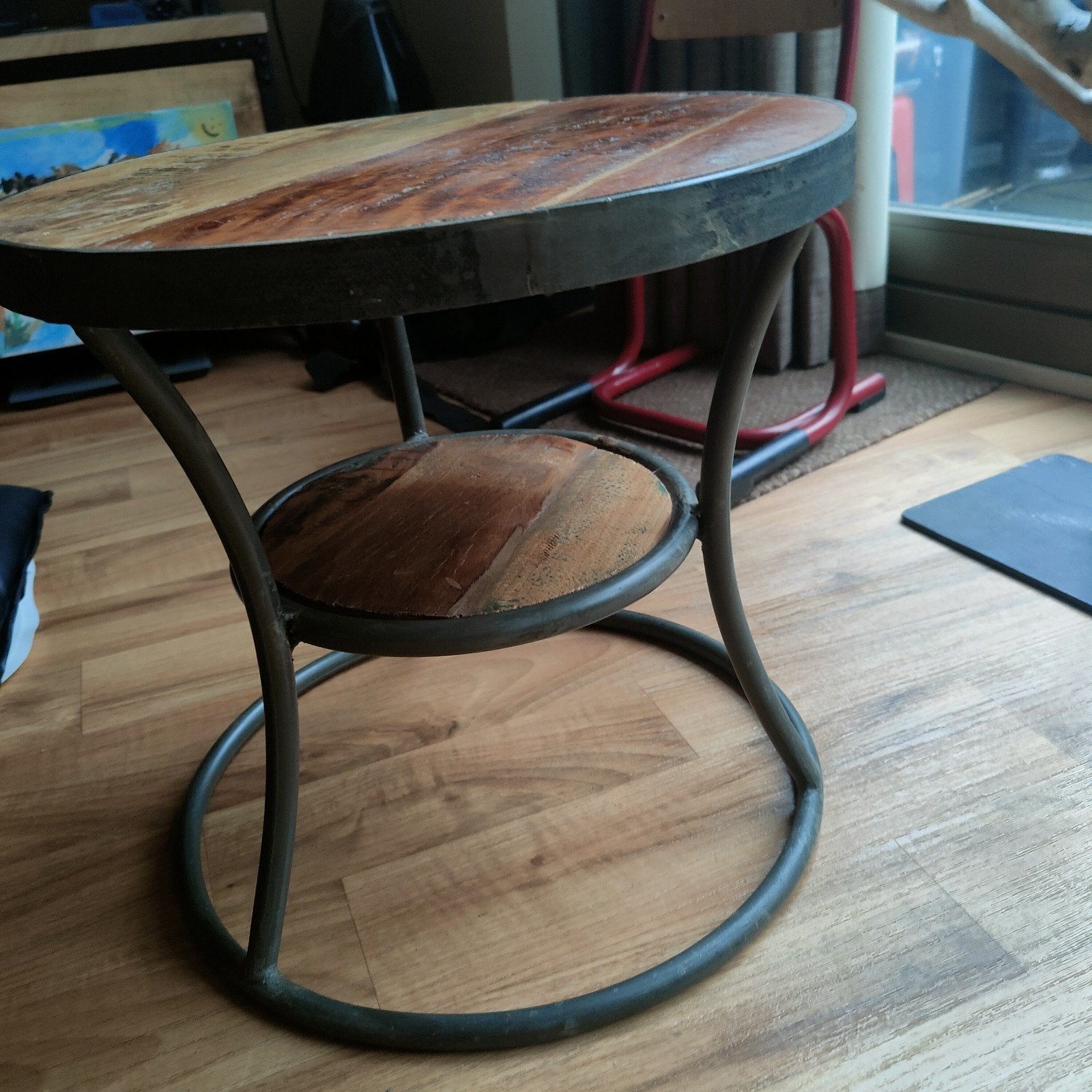 Mango houten salontafel, Ophalen, Rond