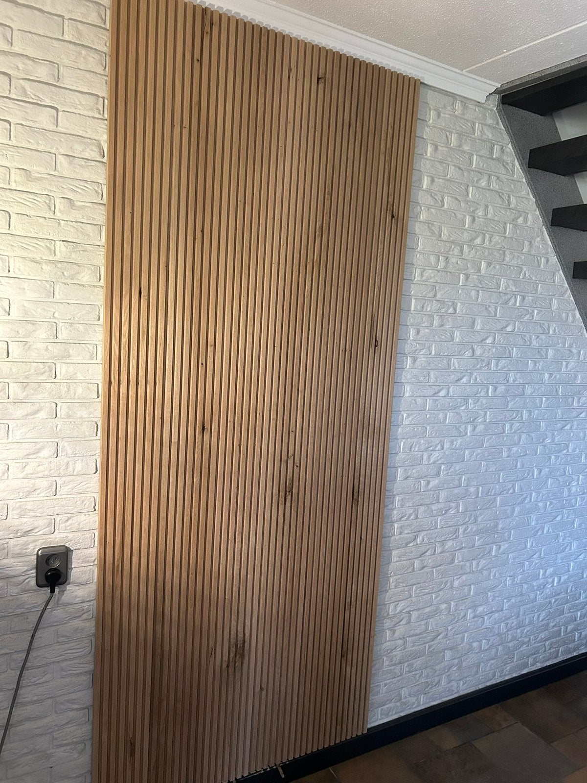 Eiken wand planken te koop. Zoals de lattenwand planken, Ophalen of Verzenden, Nieuw, 250 cm of meer, Planken