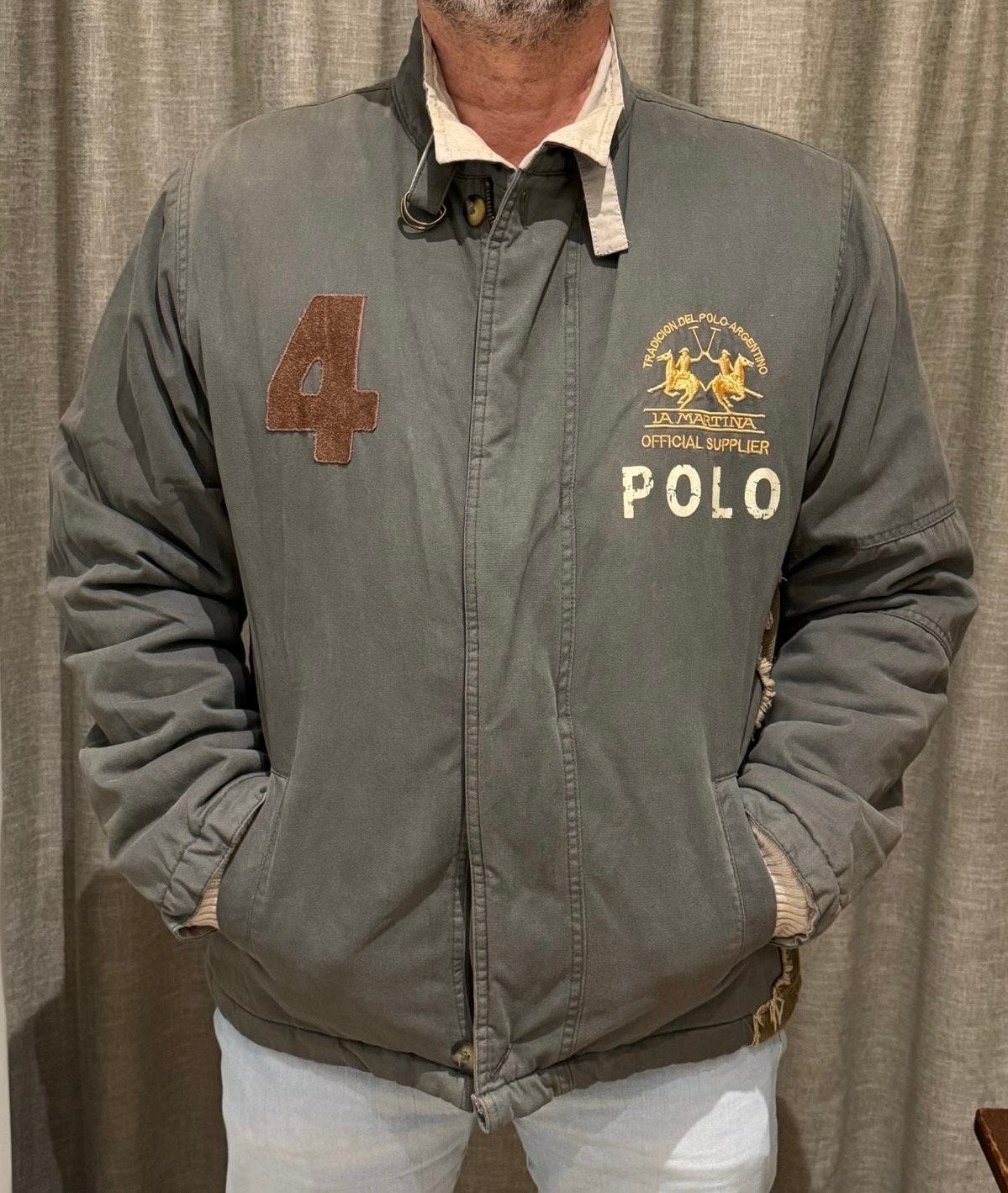 La Martina Polo Argentino jas - Maat L, Ophalen of Verzenden, Gedragen, Maat 52/54 (L), Groen