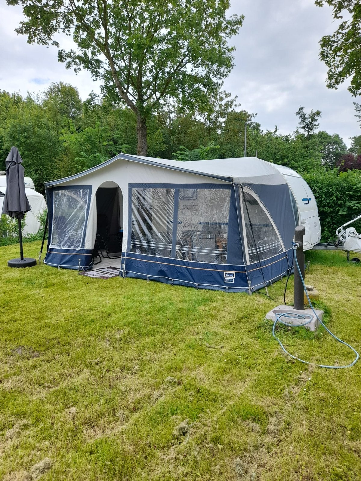 Voortent voor Caravan, Ophalen