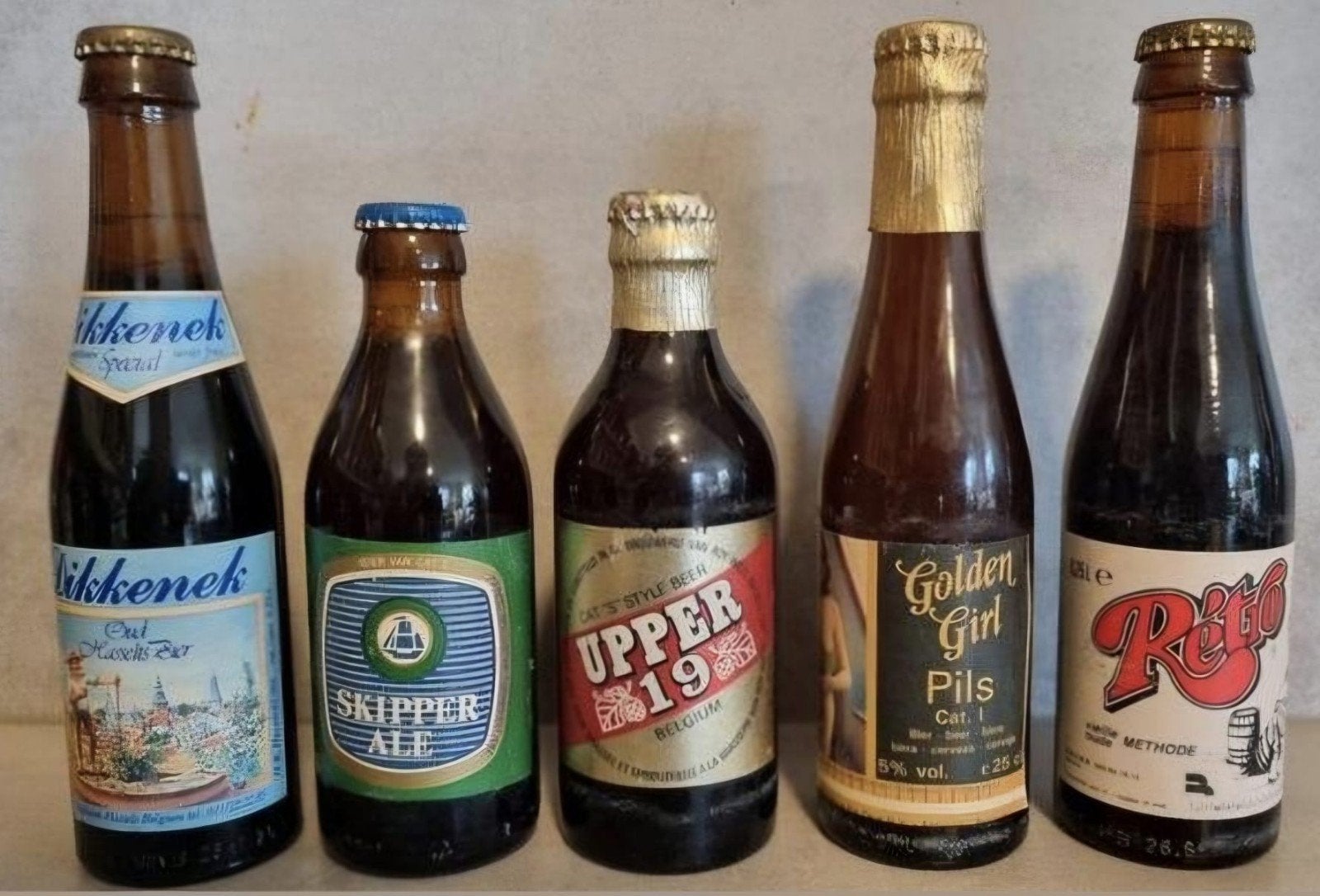 Set: Dikkenik / Upper 19/ Golden Girl / Retro, Ophalen of Verzenden, Zo goed als nieuw, Flesje(s), Overige merken