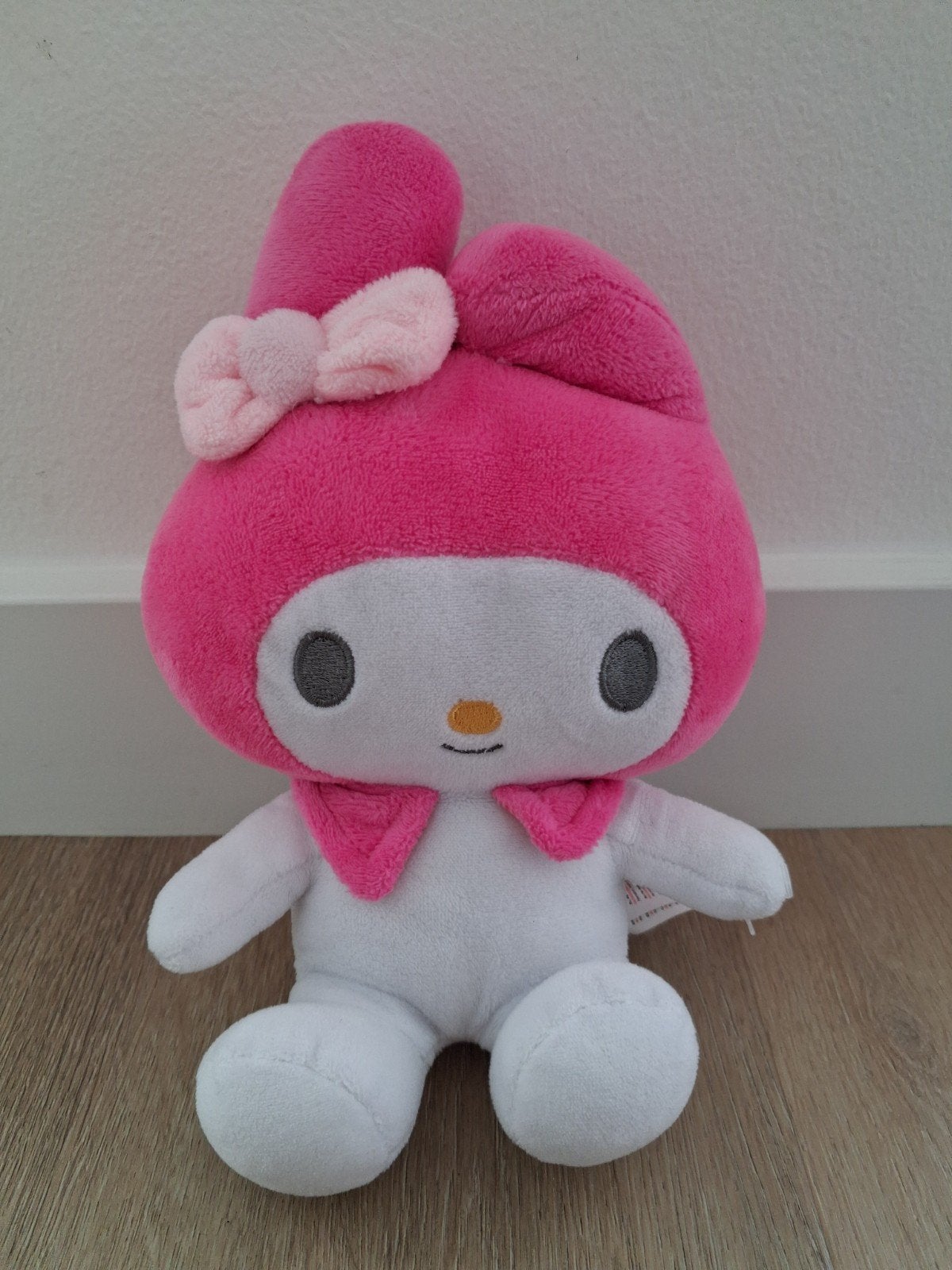 Knuffel Hello Kitty My Melody Sanrio roze wit L1907, Ophalen of Verzenden, Zo goed als nieuw
