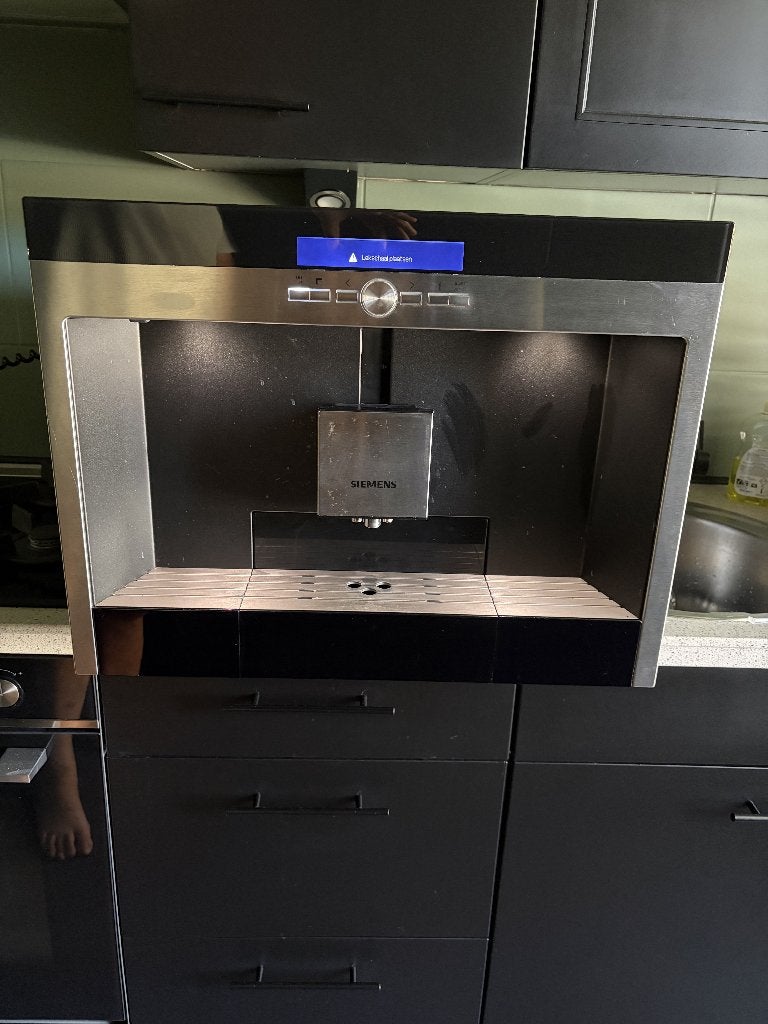 Siemens TK76K572/05 inbouw (Defect), Witgoed en Apparatuur, Koffiezetapparaten, Ophalen, Afneembaar waterreservoir, Koffiemachine