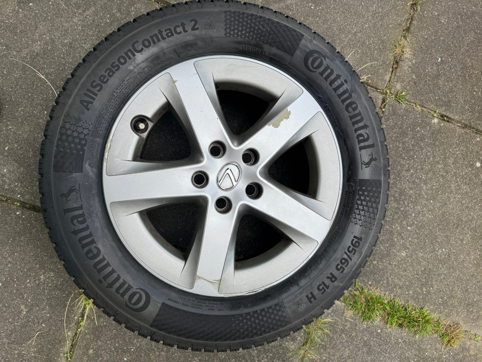 Nieuwe Continental AllSeasonContact 2 banden + Lexus 15 inch, Auto-onderdelen, Ophalen, 15 inch, Banden en Velgen, Nieuw