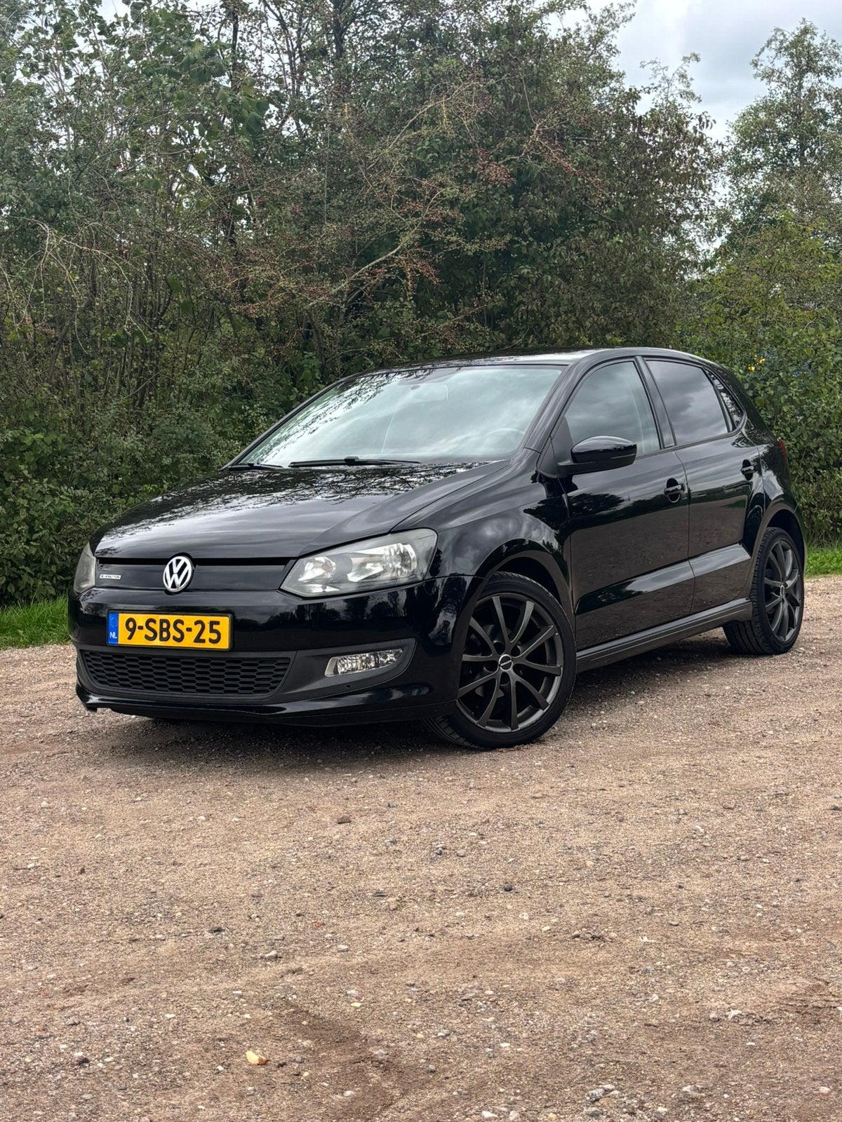 Volkswagen Polo 1.2 TDI 55KW BM 2013 Zwart, Auto's, Voorwielaandrijving, 74 pk, 1199 cc, 96 €/maand